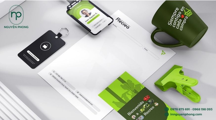 Mẫu thiết kế logo tạp hóa in trọn bộ